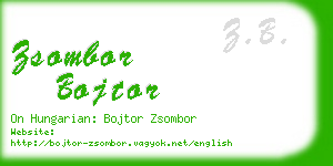 zsombor bojtor business card